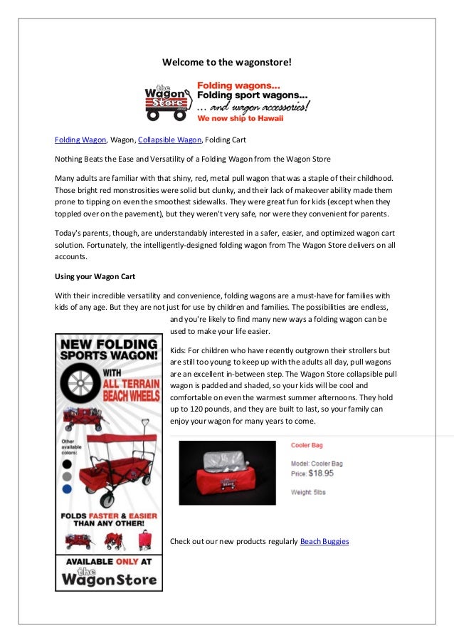 The wagon store Folding Sport Wagons Accessories