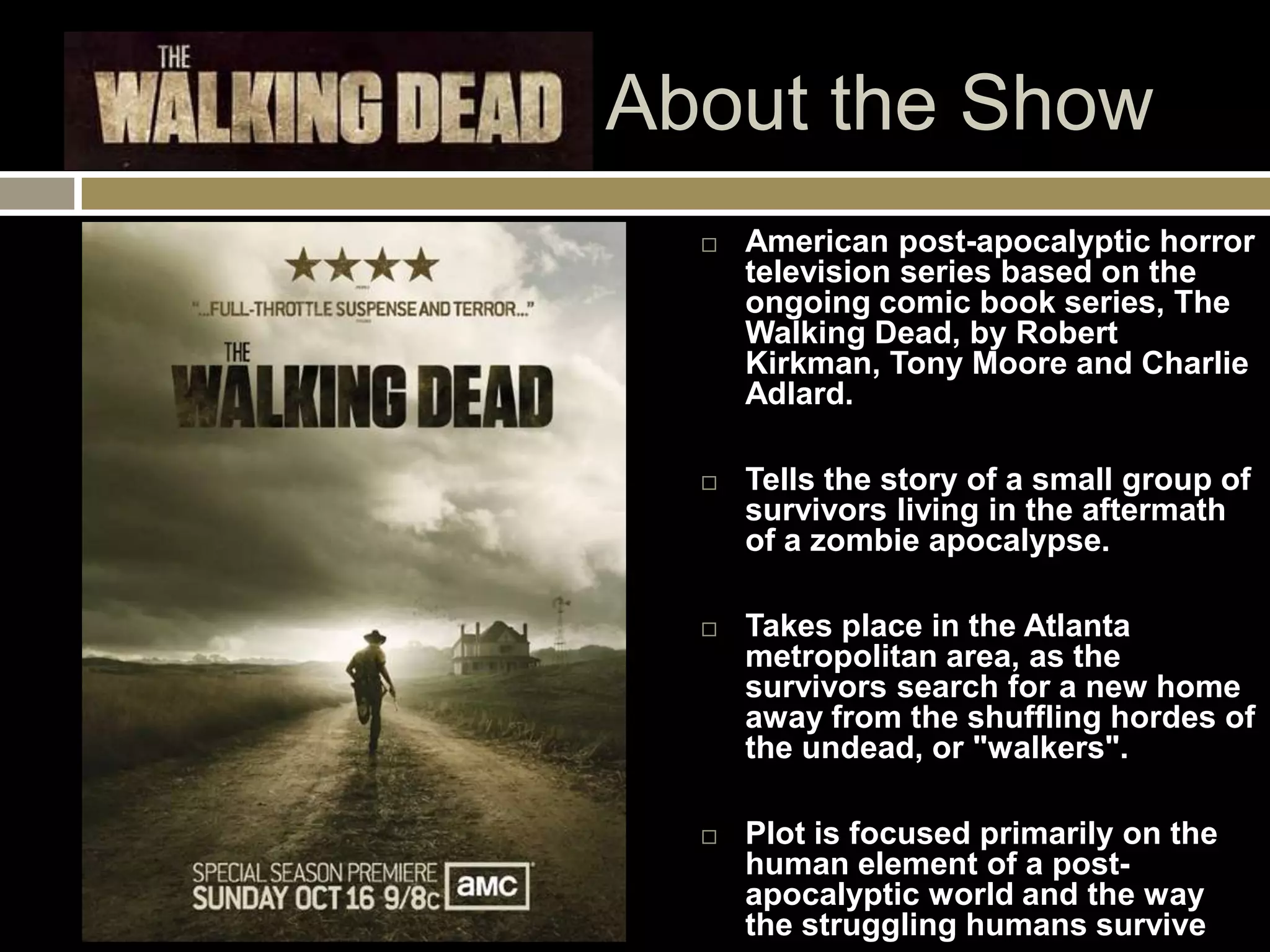 The walking dead power point in progress - jake's slides (1) | PPTX