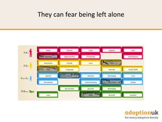 They can fear being left alone
 