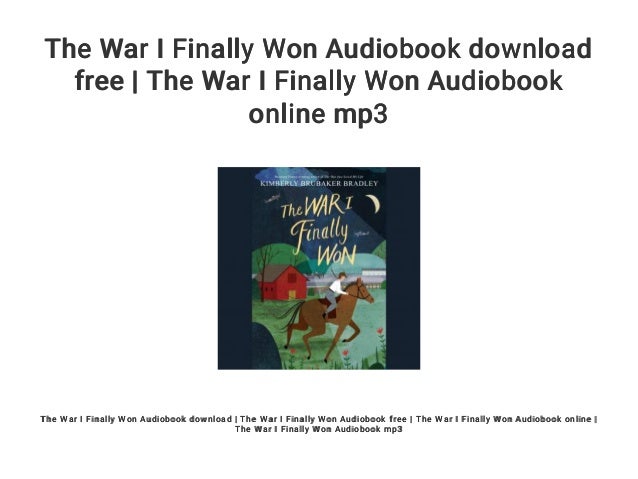 book the war i finally won