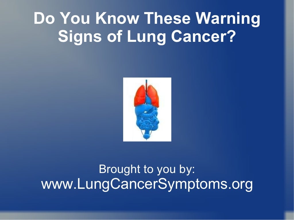 Lung Cancer Can Kill Do You Know Its Symptoms?