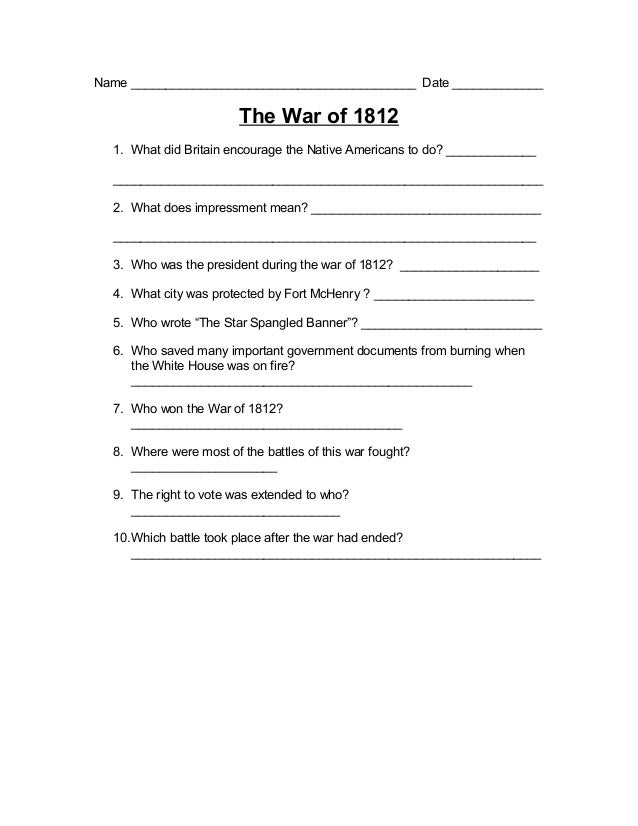the-war-of-1812-worksheet
