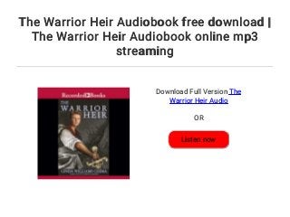 the warrior heir book the warrior heir book