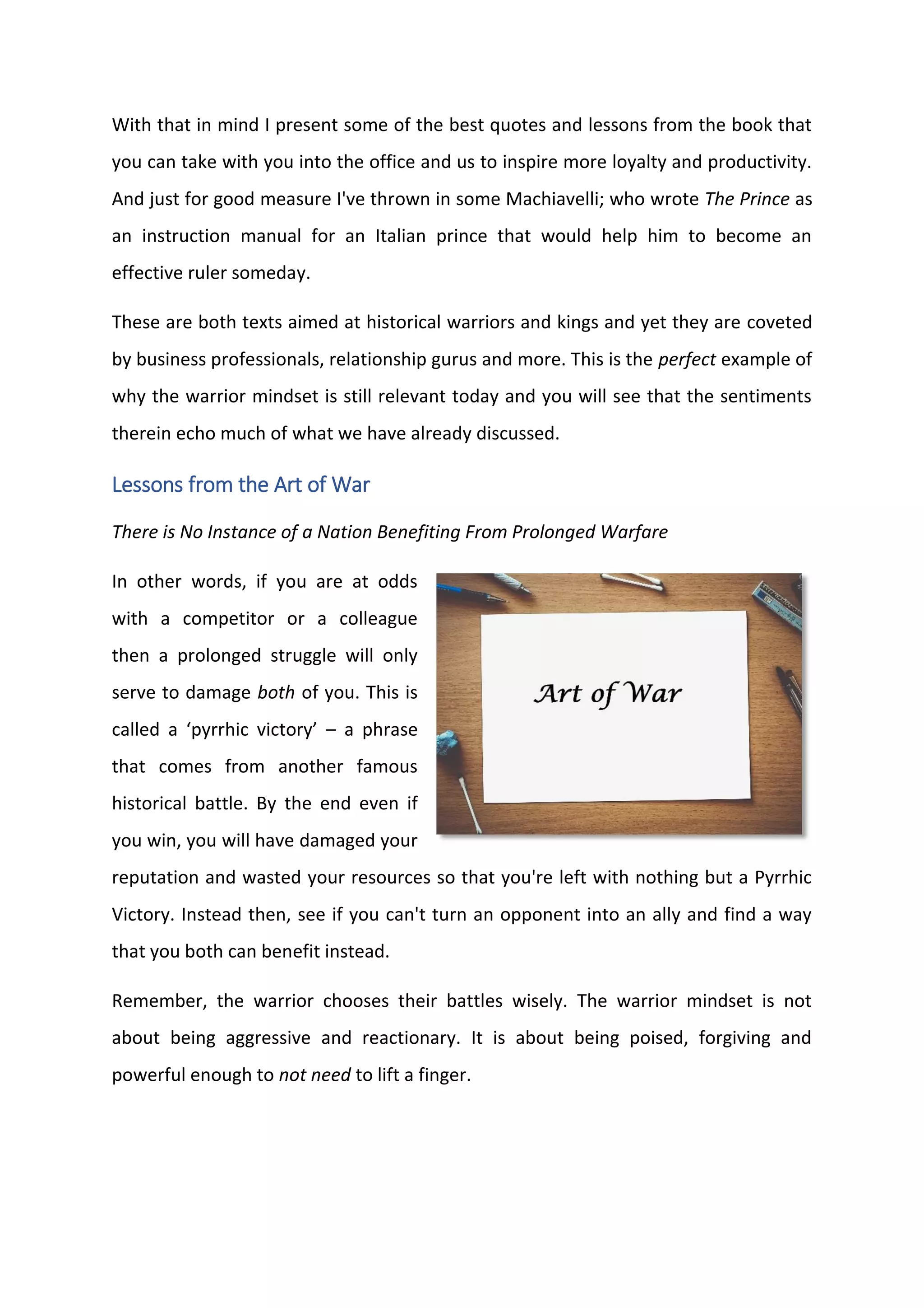 The warrior mindset | PDF