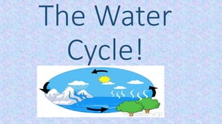 The Water
Cycle!
 