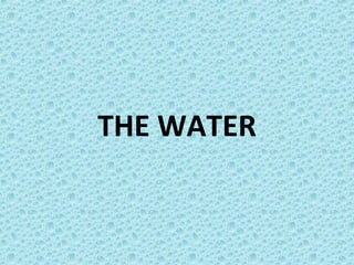 THE WATER
 