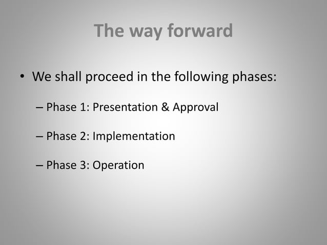 The way forward | PPTX