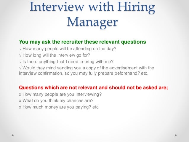 hiring manager interview questions