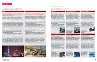 THE WEALTH REPORT

PROPERTY Knight FranK
Prime international
residential index


A TALE OF TWO NATIONS                                                                                                                                                 MARKET¯BY¯MARKET INSIGHT
The Wealth Report looks in detail at the contrasts between                                                                                                            Knight Frank’s regional experts round up their markets
prime property markets in the world’s two largest economies                                                                                                           and offer their recommendations for 2010

 China                                                                               US                                                                                Prime Italy                                             Cote D’Azur and Provence                               Prime Alpine Markets
 PRIME	PROPERTY	PRICES	INCREASED	BY	OvER	50%	IN	SHANGHAI	LAST	                       THE	PRIME	NEW	YORK	MARKET,	WHERE	PRICES	FELL	12.5%	IN	2009,		                     RUPERT FAWCETT –	HEAD	OF	ITALIAN	DESK                   PAUL HUMPHREYS	–	HEAD	OF	FRENCH	DESK                   MATTHEW HODDER-WILLIAMS	–	ALPS	
 YEAR,	BUT	CHINA	IS	SAFE	FROM	SPECULATIvE	BUBBLES,	AT	LEAST	FOR	                     IS	GAINING	STRENGTH,	BUT	THE	RECOvERY	IS	TENTATIvE,	SAYS	                         The	market	in	Italy	has	remained	relatively	robust	     In	the	core	Cote	D’Azur	market	prices	have	            The	resorts	where	prices	have	adjusted,	Chamonix	
 NOW,	ARGUES	xAVIER WONG,	KNIGHT	FRANK'S	HEAD	OF	RESEARCH	                           LEADING	NEW	YORK	PROPERTY	COMMENTATOR	jONATHAN MILLER                             over	the	past	year.	Prices	have	fallen,	but	not	to	     corrected.	Despite	lower	levels	of	interest	at	        and	the	lower	villages	of	Courchevel,	for	example,		
 FOR	GREATER	CHINA	AND	HONG	KONG                                                                                                                                       the	extent	of	other	markets.	Italy	remains	a	long-      the	start	of	2009,	the	second	half	of	the	year	        have	seen	renewed	activity.	Reductions	in	
                                                                                     The	frozen	market	in	Manhattan	in	the	first	half	of	2009	gave	way	to	a	much	      term	lifestyle-driven	second	home	market	rather	        witnessed	increased	activity	(20%	to	30%	higher)	      Chamonix	have	meant	that	there	has	been	
 An	overwhelming	majority	of	homeowners	in	China	have	profited	from	the	             stronger	second	half	of	the	year.	By	the	summer,	the	market	began	to	see	a	       than	a	shorter-term	investment-driven	one.              from	Dutch,	Norwegian,	Danish,	Belgian	and	            renewed	sales	activity	for	well-located	apartments,	
 housing	reform	that	began	in	1998	when	the	country’s	residential	sector	            recovery	in	sales	activity	following	an	improvement	in	economic	confidence	       	 There	has	been	an	increase	in	Italian	buyers	         Russian	purchasers	assisted	by	low	interest	rates	     especially	between	€500,000	and	€750,000.	
 was	privatised.	In	fact,	in	the	past	ten	years,	house	prices	have	consistently	     prompted	by	a	revival	in	the	stock	market.                                        and	those	from	other	European	countries	taking	         and	lower	capital	values.                              	 There	has	been	increased	evidence	of	buyer	
 soared,	except	for	a	short	respite	in	late	2007	and	2008.	In	many	cities,	          	 While	the	market	has	undoubtedly	improved	compared	with	last	year,	             advantage	of	lower	prices,	while	sterling	and	dollar	   	 At	the	top	end	the	market	remains	untested,		        demand	in	core	areas	like	Courchevel,	Meribel,	
 values	have	increased	more	than	threefold	in	the	past	decade,	on	the	back		         we	ought	not	to	get	too	excited.	The	recovery	of	late	2009	was	a	short-term	      denomination	buyers	are	more	cautious	due	to	the	       with	transactions	still	sparse.	                       Megeve,	Chamonix	and	val	d'Isere.	High-budget	
 of	strong	economic	and	income	growth.                                               uptick,	due	in	large	part	to	a	release	in	pent-up	demand.	My	view	is	that	the	    swing	in	exchange	rates.	The	early	signs	for	2010	      	 Inland,	Provence	saw	the	re-emergence	of		           purchasers	(€10m+)	appeared	at	the	end	of	
 	 Such	positive	investment	experiences	have	made	the	housing	market	a		             surge	in	demand	is	not	the	start	of	a	rising	housing	market.	While	sales	are		    are	that	sales	volumes	are	beginning	to	rise	on	the	    British	buyers	earlier	than	the	Cote	D’Azur.	          2009	and	were	joined	in	January	2010	by	those	
 sure	bet	for	most	Mainland	Chinese,	especially	since	the	local	stock	market	is	     up	sharply,	prices	have	moved	“sideways.”                                         back	of	greater	confidence.                             American,	Australian	and	Parisian	buyers	were	         looking	in	the	€500,000	to	€1.5m	mark.
 well	known	for	its	volatility	and	there	are	restrictions	on	outbound	investments.   	 I	have	some	lingering	concerns	for	the	New	York	market	in	2010.	The	            	 I	believe	there	are	considerable	opportunities	       also	competing	for	the	best	villas.	                   	 Asking	prices	in	prime	locations	have	been	
 	 The	country’s	surging	productivity	and	high	savings	rate	also	mean	that	          market	has	been	aided	by	government	stimulus	measures	–	tax	credits	for		         from	two	particular	markets.	First,	Chianti	as	         	 While	the	whole	of	the	Cote	D'Azur	attracts	         generally	stable	as	there	have	been	few	forced	
 increasing	numbers	of	Mainland	Chinese	can	afford	relatively	expensive	             first	time	buyers,	in	particular.	This	package	will	expire	in	mid-2010.	While	    buyers	revert	to	trusted	markets.	Second,	venice.	      international	demand,	the	most	robust	financially	     sales	in	the	past	two	years.	Activity	in	these	prime	
 property.	China’s	national	savings	rate	totalled	52%	of	GDP	in	2008,	               the	US	economy	is	growing,	the	high	rate	of	unemployment	–	around	10%		           Rental	returns	in	Italy	are		                           has	been	the	St	Tropez	end	of		                        areas,	Courchevel	1850	and		
 according	to	statistics	from	the	Asian	Development	Bank.	According	to		             and	somewhat	higher	locally	–	as	well	as	a	tight	mortgage	lending	                never	especially	high,	but	                             the	coast.	A	recent	planning	                          Les	Carats	in	val	d'Isere,	for	
 a	recent	survey	conducted	in	Beijing	in	the	first	half	of	2009,	about	30%	          environment	do	not	provide	a	firm	basis	for	ongoing	growth	in	house	prices.	      venice	provides	a	good		                                law	stating	that	no	new	                               example,	has	been	limited.	
 of	homebuyers	did	not	require	a	mortgage	to	purchase	property.	Many	                	 A	real	fear	for	2010	is	rising	mortgage	rates,	currently	at	near	record	        year-round	rental	market.                               planning	consents	are	to	be	                           	 Either	look	for	an	
 indigenous	inhabitants	in	China’s	key	cities,	after	having	purchased	their		        lows.	The	potential	for	growing	foreclosures,	which	were	not	a	problem	in	                                                                permitted	within	300m	of		                             apartment	in	Chamonix,	
 own	home,	acquired	second	and	third	residential	properties	to	lease	to	             2009,	is	another	real	factor.                                                                                                             the	sea	has	significantly	                             or	a	small	chalet	in	the	
 migrants	from	other	provinces	and	cities.                                           	 One	segment	of	the	market	that	has	seen	a	noticeable	uptick	has	been	                                                                   restricted	new	supply.                                 Trois	vallees.
 	 The	official	measures	of	affordability	in	Mainland	China	understate	the	          international	demand,	where	the	weak	dollar	has	prompted	interest	from		
 real	position	as	incomes	are	often	artificially	lowered	for	tax	purposes.           Asia,	Europe	and	South	America.	Demand	from	South	Korea	has	also		                Luxury New¯Build Resorts                                Switzerland                                            Luxury Caribbean
 	 Despite	rapid	price	growth	in	China,	affordability	measures	should	               become	more	noticeable.	
 generally	be	healthier	than	in	the	West,	considering	Chinese	homebuyers’	           	 Looking	outside	New	York,	both	Boston	and	Washington	DC	have	also	              jAMES PRICE	–	HEAD	OF	INTERNATIONAL	                    ALEx KOCH DE GOOREYND	–	                               GEORGINA RICHARDS	–	
 high	savings	rate	and	rapid	income	growth.	Many	young	people	–	being	the	           improved,	with	rising	resale	volumes	in	both	markets.	On	Long	Island,	the	        RESIDENTIAL	DEvELOPMENT                                 HEAD	OF	SWISS	DESK	                                    HEAD	OF	CARIBBEAN	DESK
 only	child	in	their	family	–	also	receive	large	amounts	of	subsidies	from	their	    Hamptons	luxury	second	home	market	has	surprised	everyone	with	its	               The	new-build	resort	market	was	one	of	the	             There	has	been	a	considerable	uplift	in	interest	in	   At	the	height	of	the	market	buyers	were	acquiring	
 parents	for	home	purchases.	Chinese	citizens’	high	rate	of	savings	and	their	       resilience	to	date.	As	a	discretionary	market,	there	was	general	concern		        sectors	most	affected	by	the	market	downturn.		         Swiss	property	in	recent	months	from	international	    property	on	the	smaller	lesser-known	islands.	
 fixation	with	investing	in	bricks	and	mortar	may	mean	that	China’s	property	        that	this	region	would	see	large	declines	in	prices	and	sales	from	the	2008	      Our	estimates	are	that	the	completion	of	new-build	     high	earners	looking	to	escape	more	onerous	           These	were	markets	in	their	infancy	yet	to	develop	
 market	upcycle	lasts	longer	than	those	in	the	West.	My	concern	is	not	that	         and	early-2009	market	turmoil.	In	fact,	both	sales	and	price	trends	have	         resort	accommodation	fell	by	65%	between	the	           taxation	in	and	around	Europe.	This	interest	          a	substantial	re-sale	market.	The	downturn	has	
 we	are	in	danger	of	an	unsustainable	bubble	in	the	short	term,	but	that	there	      remained	in	line	with	the	Manhattan	market.	                                      2007	property	peak	and	2009	in	Europe	and		             has	been	slow	to	convert	into	solid	activity	due	      seen	a	return	to	established	markets	with	good	
 could	be	a	growing	threat	in,	say,	three	to	four	years’	time	if	home	prices	              Jonathan Miller is CEO of Miller Samuel Real Estate Appraisers, which       the	Caribbean.	                                         to	restrictions	on	foreigners	buying	residential	      infrastructure	and,	where	possible,	direct	flights.
 continue	to	surge	–	this	will	be	when	the	market	is	really	tested.                  provides market research for Prudential Douglas Elliman, Knight Frank’s           	 Buyers	and	finance	both	disappeared	in	2008	          property	without	the	correct	permits.	                 	 Most	parts	of	the	Caribbean	saw	price	falls	
                                                                                     New York associate.                                                               and	left	many	developments	stalled	or	cancelled.	       	 The	central	issue	for	the	new	arrivals	in	           in	the	first	half	of	2009	–	20%	drops	were	not	
                                                                                                                                                                       The	result	is	that	with	fewer	projects	surviving,	      Switzerland	has	been	property	choice	–	or	rather	      uncommon.	Demand	only	really	began	to	return	
                                                                                                                                                                       those	with	the	strongest	product	offer	are	now	         lack	of	it,	especially	in	locations	like	vaud	and	     in	the	final	three	months	of	the	year.	Established	
                                                                                                                                                                       more	visible	within	the	market.	                        Geneva.	As	the	lack	of	available	property	has	         sporting	estates	and	beach-front	property	have	
                                                                                                                                                                       	 Focus	on	the	very	best	prime	locations	(Cote	         come	to	light,	increasingly	it	has	been	smaller	       proved	the	most	resilient	sector,	especially	in	the	
                                                                                                                                                                       d’Azur,	Swiss	and	Italian	Lakes,	prime	Tuscany	         properties	and	apartments	that	have	become	the	        Barbados	parishes	of	St	James	and	St	Peter.	On	
                                                                                                                                                                       and	west	coast	Barbados).	Transactions	may	be	          focus	for	demand	for	“tax	homes”.                      the	British	virgin	Islands,	growth	in	demand	for	
                                                                                                                                                                       down,	but	values	have	not	dropped	significantly.	       	 In	Geneva	strong	interest	is	already	being	          land	and	property	has	been	very	strong.	
                                                                                                                                                                       For	growth	potential,	look	to	locations	with	           shown	in	and	around	Collex-Bossy,	versoix	and	         	 Barbados,	in	particular	the	west	coast,	offer	
                                                                                                                                                                       international	interest	and		                            Cologny,	areas	10	to	15	                               opportunities	in	2010.	Land	
                                                                                                                                                                       good	transport	and		                                    minutes	from	the	centre		                              and	build	costs	are	down,	
                                                                                                                                                                       supporting	infrastructure.		                            of	the	city	that	offer	a	real	                         making	this	the	year	to		
                                                                                                                                                                       For	example,	Catalunya	                                 prospect	for	improvement		                             design	and	build	your		
                                                                                                                                                                       (Spain),	Silver	Coast	(Portugal)	                       and	gentrification	over	time.	                         dream	home.	
                                                                                                                                                                       and	Ligurian	Coast	(Italy).	




  KNIGHTFRANK.COM
CITIPRIVATEBANK.COM                                                                                                                                                                                                                                                                   11                                                      |
 