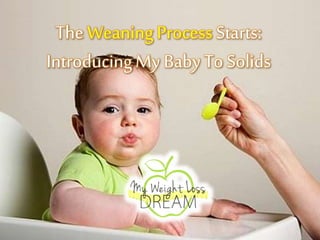 The WeaningProcess Starts:
IntroducingMy Baby To Solids
 