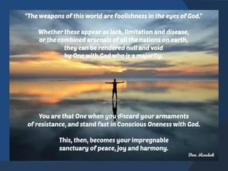 The Weapons of This World are Foolishness in the Eyes of God