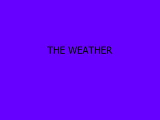 THE WEATHER
 