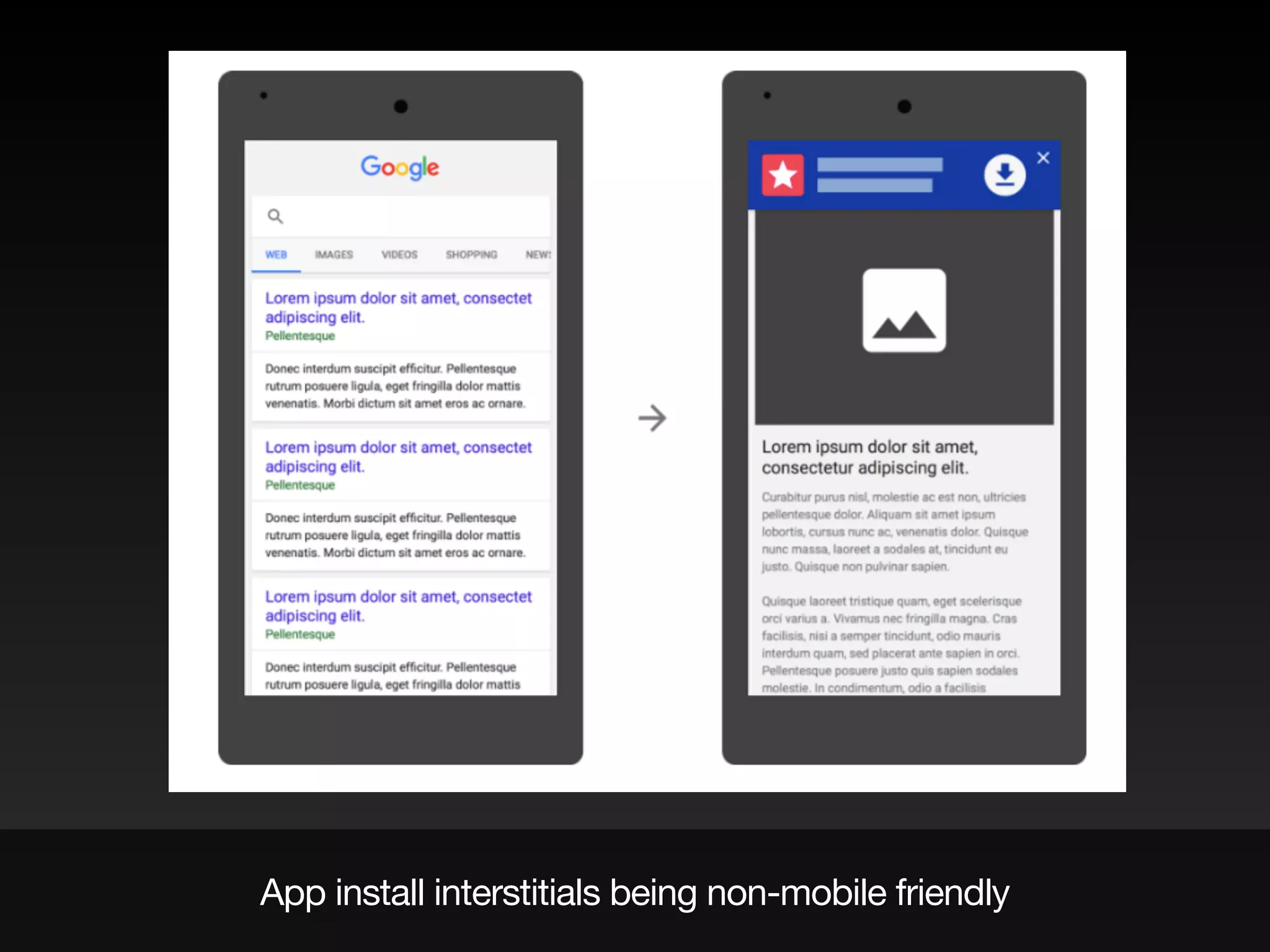App install interstitials being non-mobile friendly
 