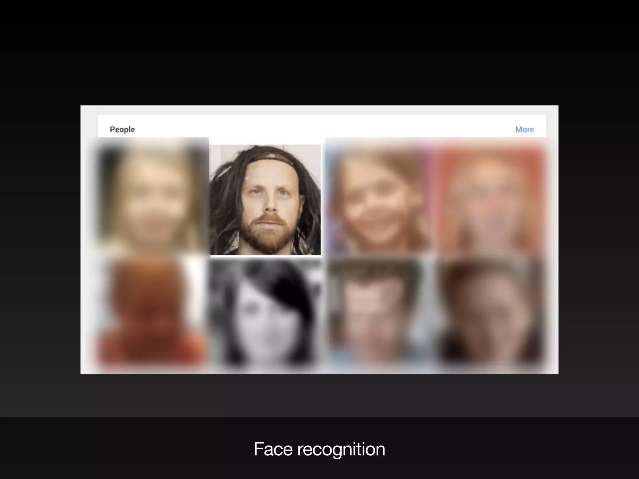 Face recognition
 