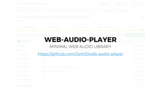 The Web Audio Experience