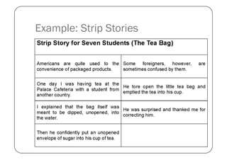 Example: Strip Stories
 