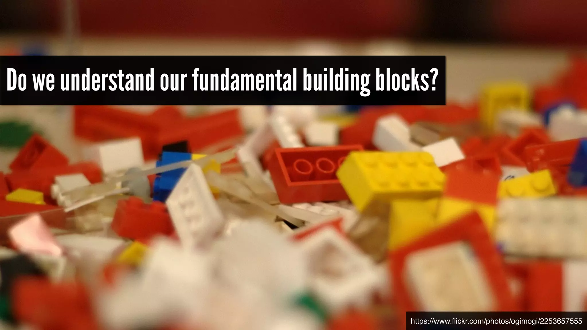 How well do we understand our medium? 
https://www.flickr.com/photos/37873897@N06/6924775578 
 