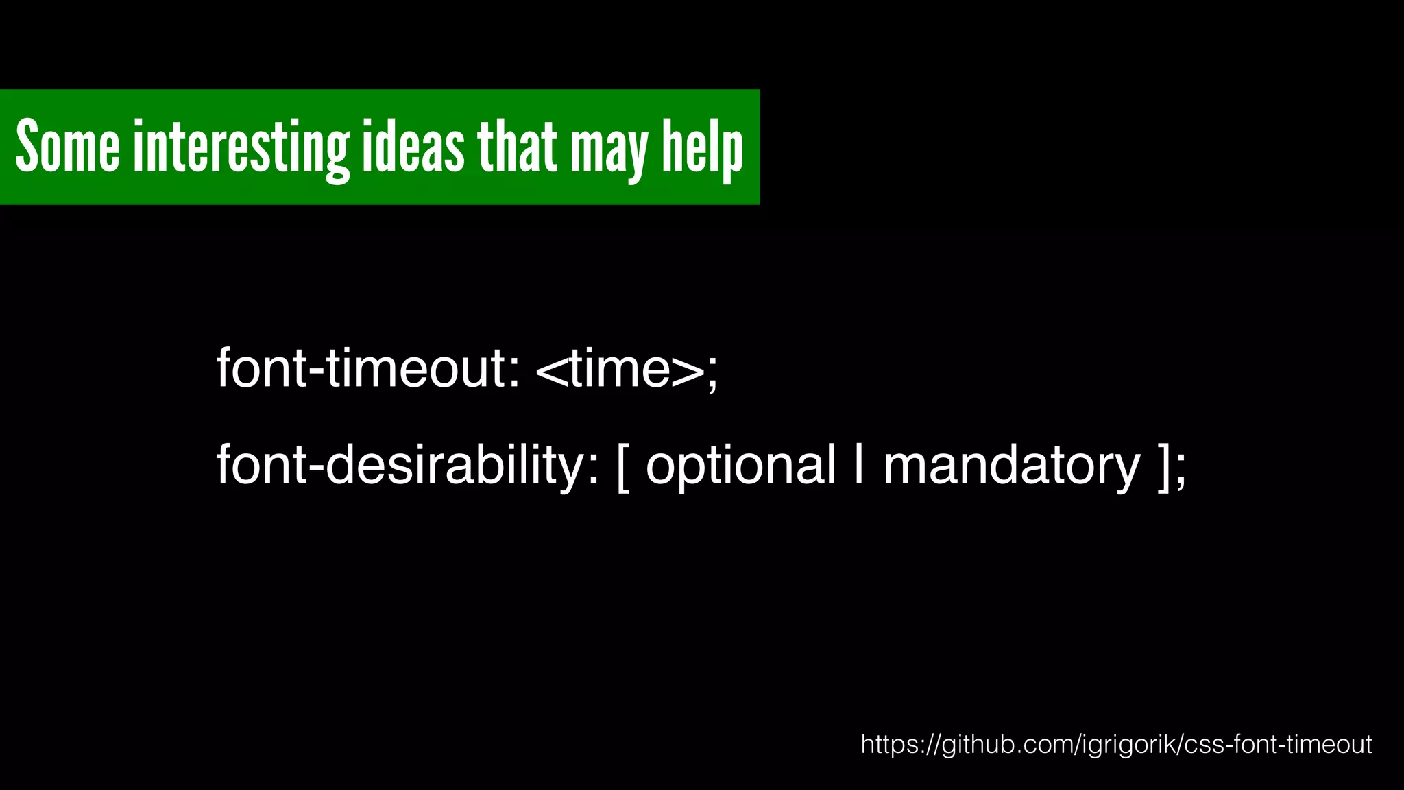Use font foundries that prioritise your visitor’s experience 
http://www.flickr.com/photos/splorp/4951916342 
 