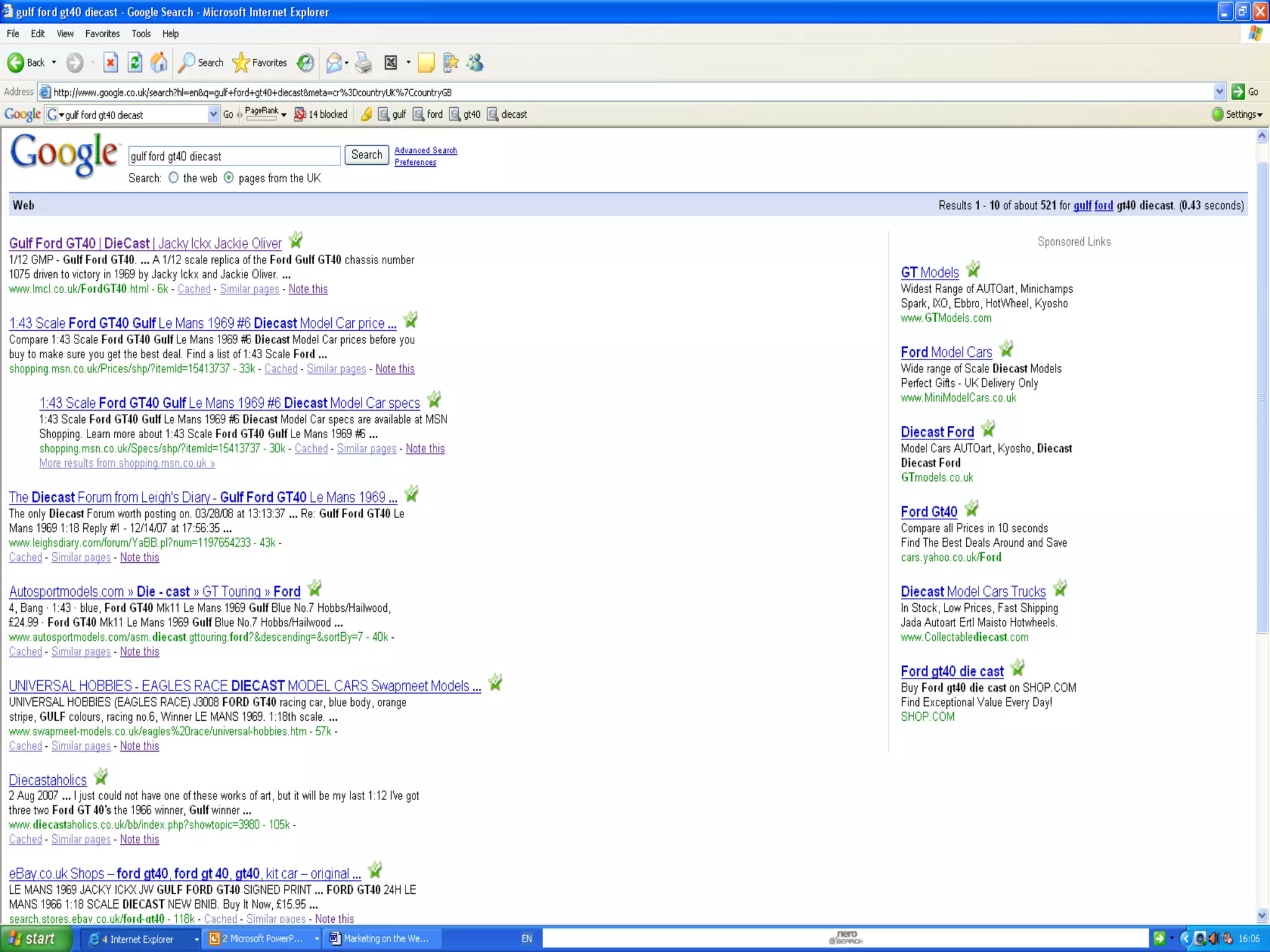 Where do they rank in SEO?  http://www.emmodels.co.uk/  huge site and shop been going for 4 years.  http://www.lmcl.co.uk/  a 4 page site put up last week Never presume: 