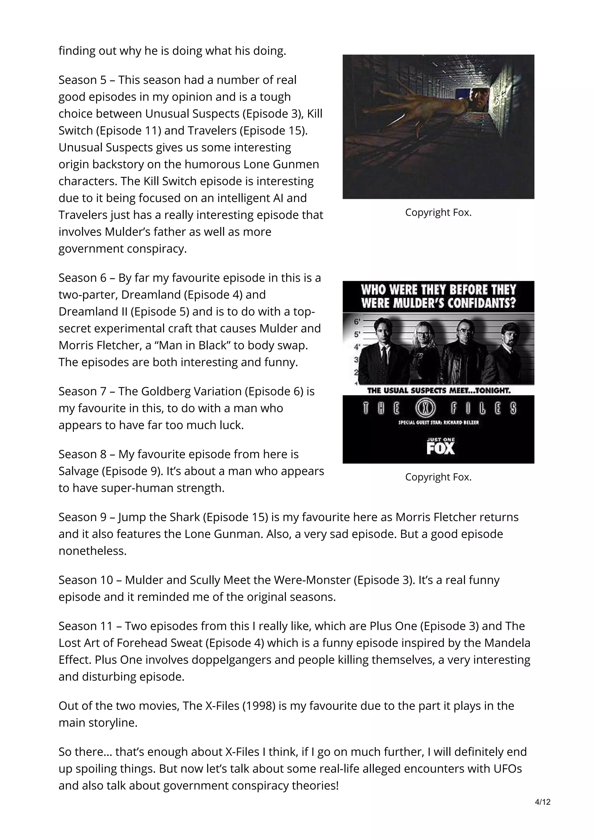 The Paranormal Alphabet X The X-Files | PDF