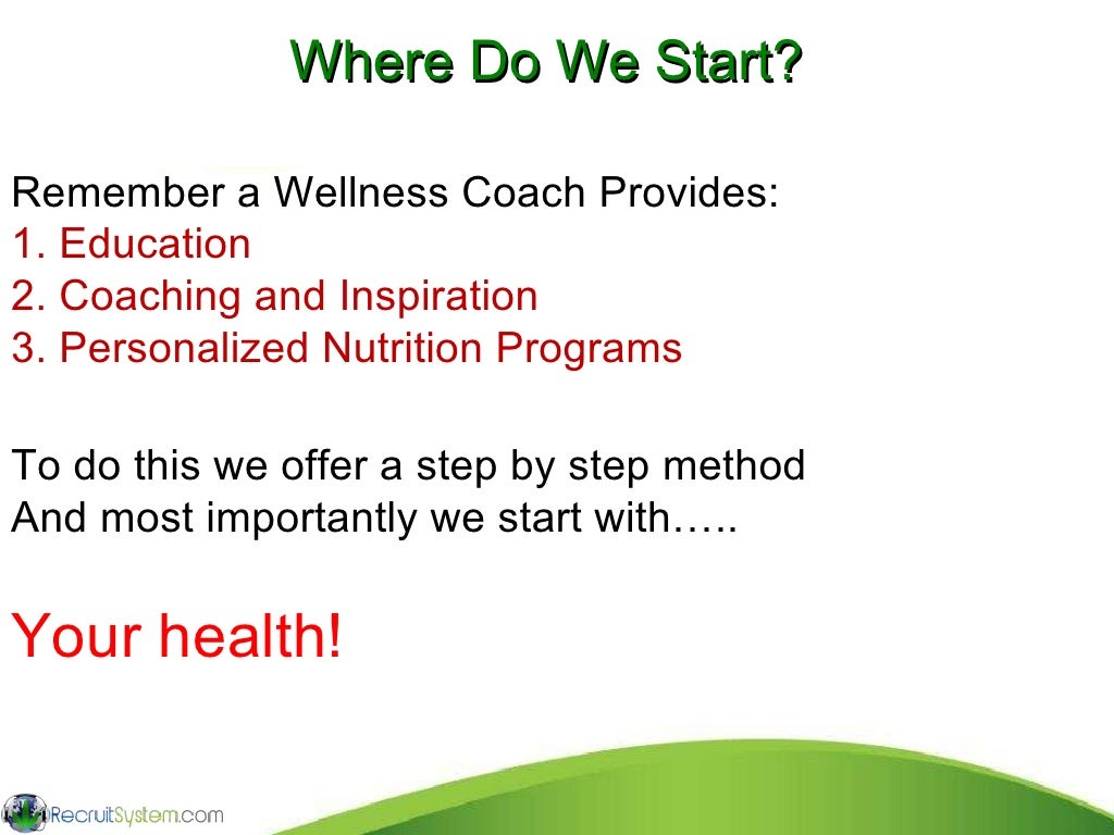 The wellness presentation