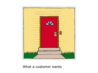 What a customer wants 