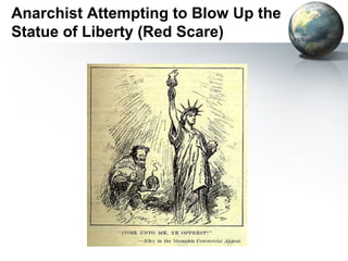 Anarchist Attempting to Blow Up the
Statue of Liberty (Red Scare)
 