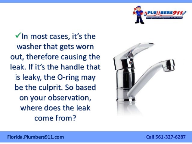 The West Palm Beach Plumber S Manual On How To Fix A Leaky Kitchen Fa