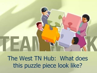The West TN Hub:  What does thispuzzle piece look like? 