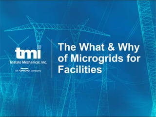 © 2019 Trystate Mechanical Inc.
The What & Why
of Microgrids for
Facilities
 