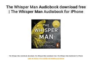 the whisper man book cover