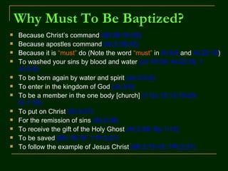 The whole truth of baptism | PPT