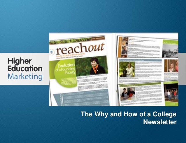 The Why How Of A College Newsletter The Why How Of A College Newsletter