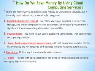 The why of a cloud ppt | PPTX