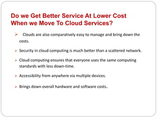The why of a cloud ppt | PPTX