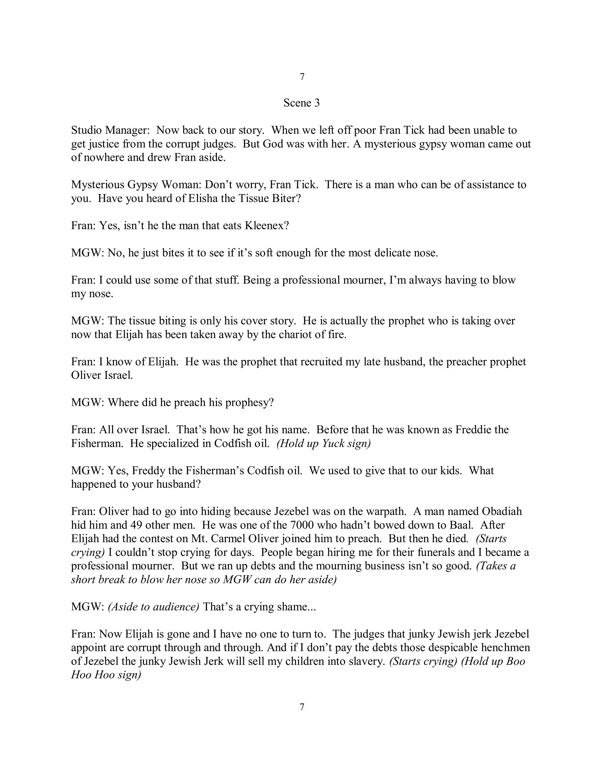 The widow's Oil script | PDF