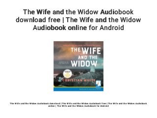 audiobook widow