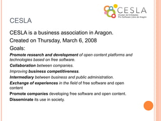 CESLA CESLA is a business association in Aragon. 