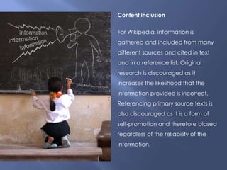 The Wiki and the Wikipedia: A Comparative Study | PPTX