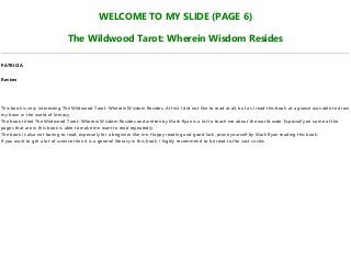 Free Download The Wildwood Tarot Wherein Wisdom Resides For Any Devi Free Download The Wildwood Tarot Wherein Wisdom Resides For Any Devi