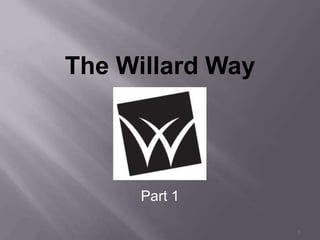 The Willard Way

Part 1
1

 