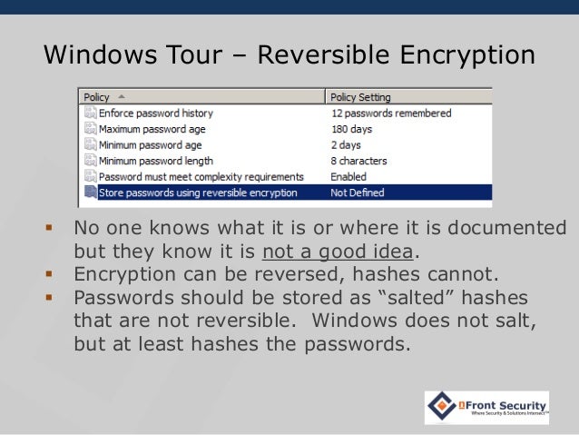 The Windows Password Policy Is Not Enough