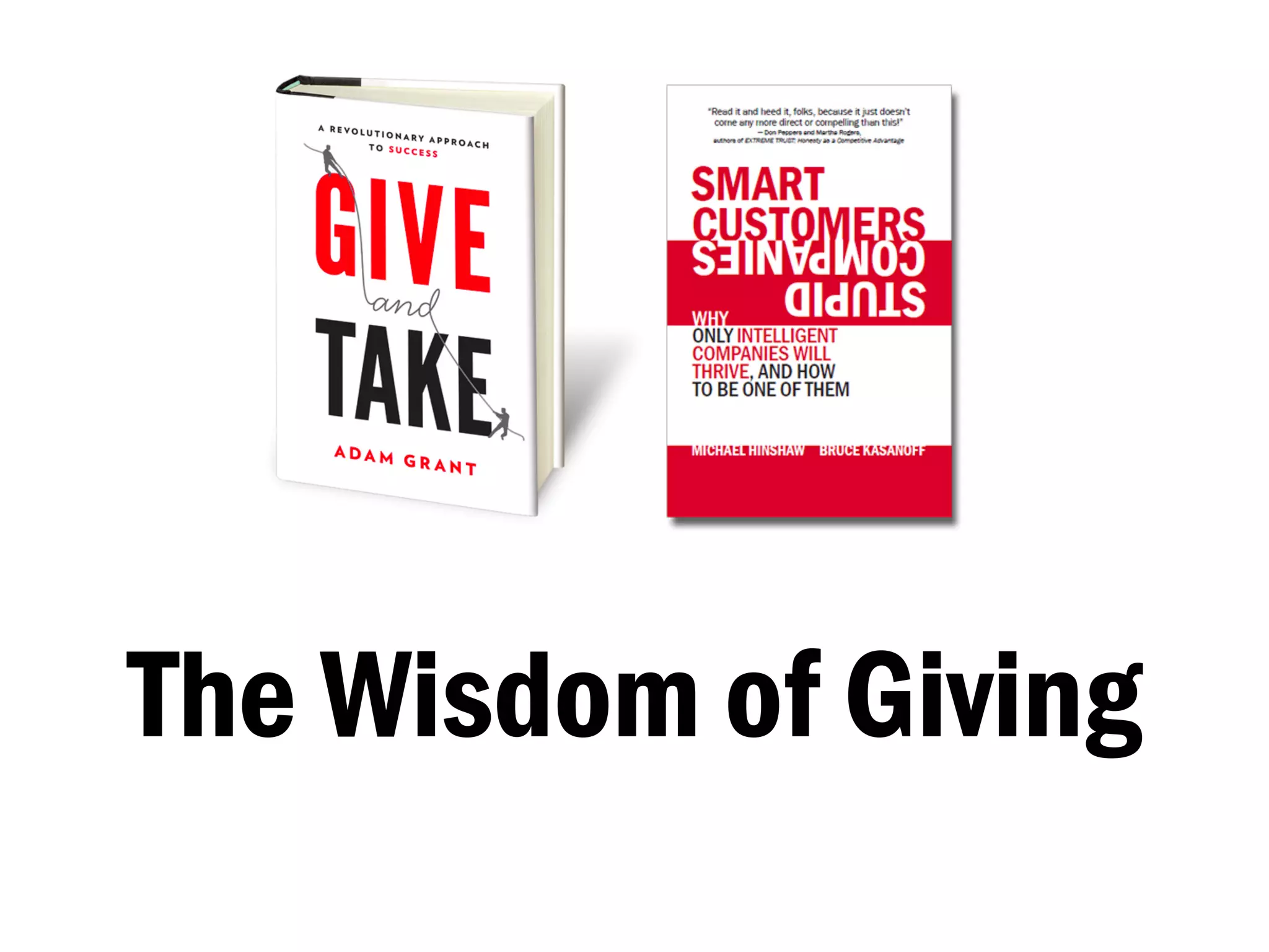 The Wisdom of Giving