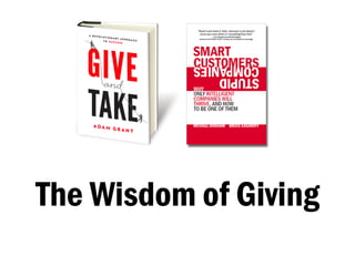 The Wisdom of Giving
 