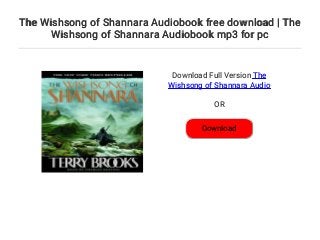 download wishsong of shannara download wishsong of shannara