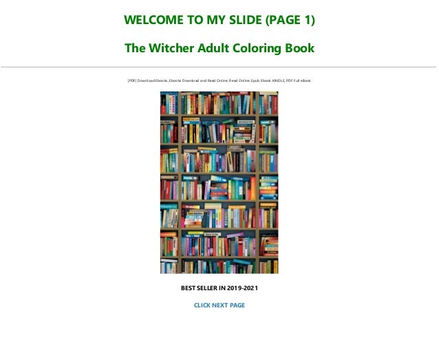 Download Read Book Pdf The Witcher Adult Coloring Book Full Pdf