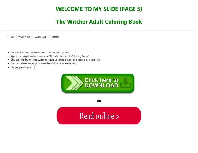 Download Read Book Pdf The Witcher Adult Coloring Book Full Pdf
