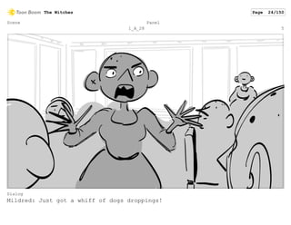 Scene
1_A_28
Panel
5
Dialog
Mildred: Just got a whiff of dogs droppings!
The Witches Page 24/150
 