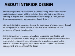 Facts Education Skills for Interior Designer | PPTX