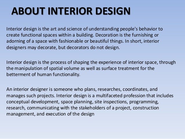 Facts Education Skills For Interior Designer